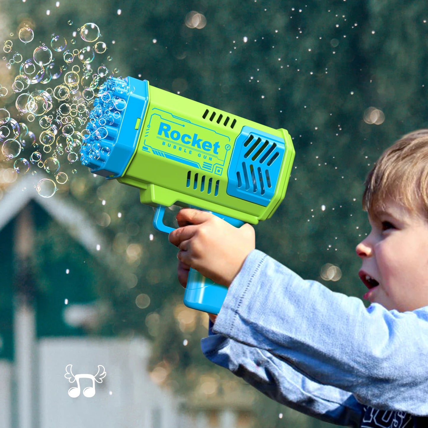 holes Rocket Bubble Gun