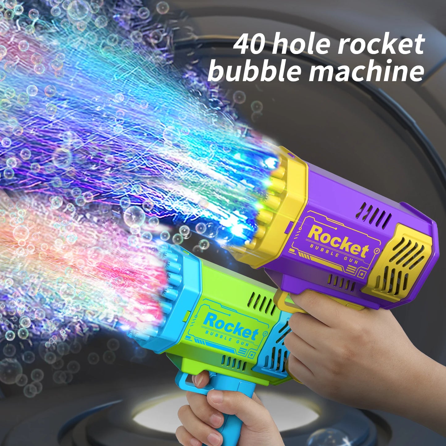 holes Rocket Bubble Gun