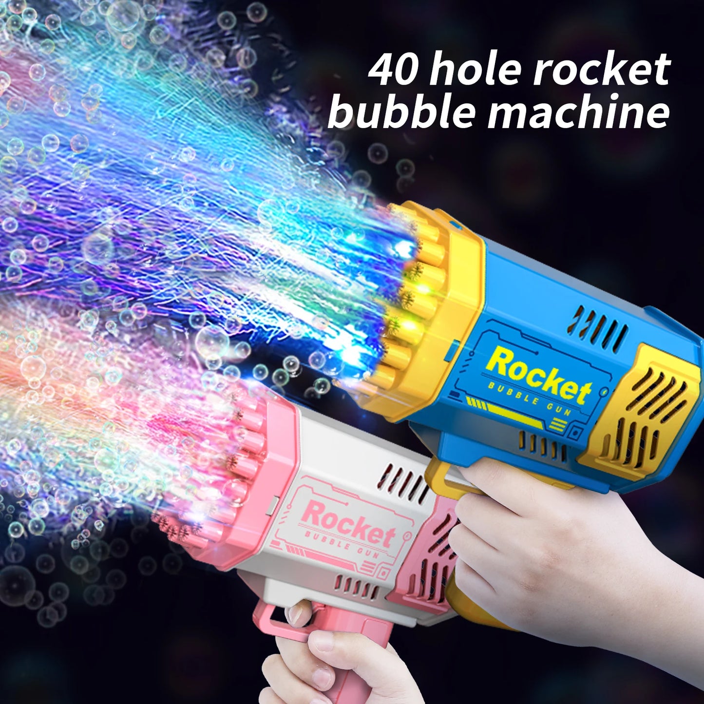 holes Rocket Bubble Gun