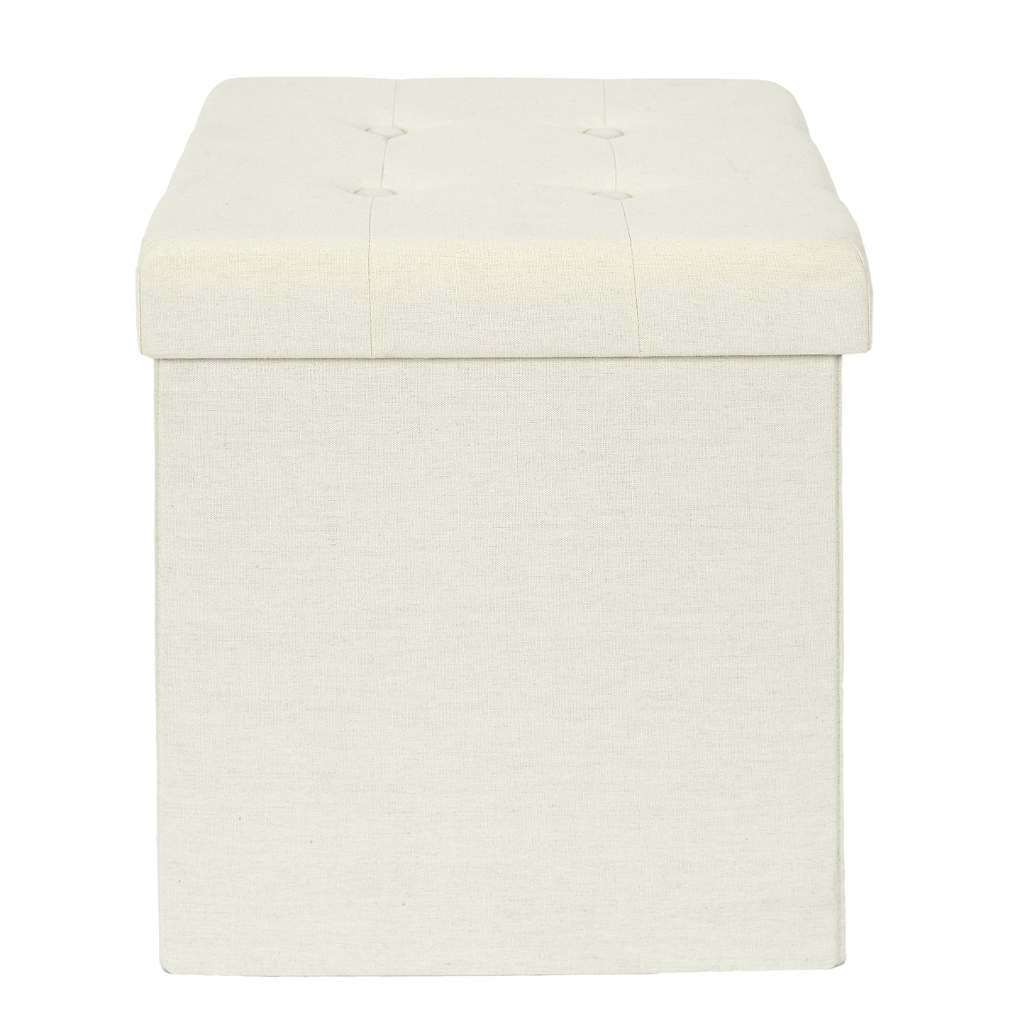 Coffre Pouf Pliable Eleonor Beige