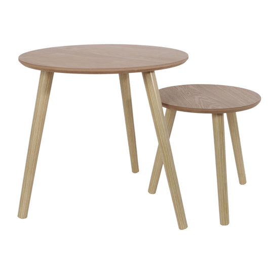 Table Gigogne Bois Ronde X2