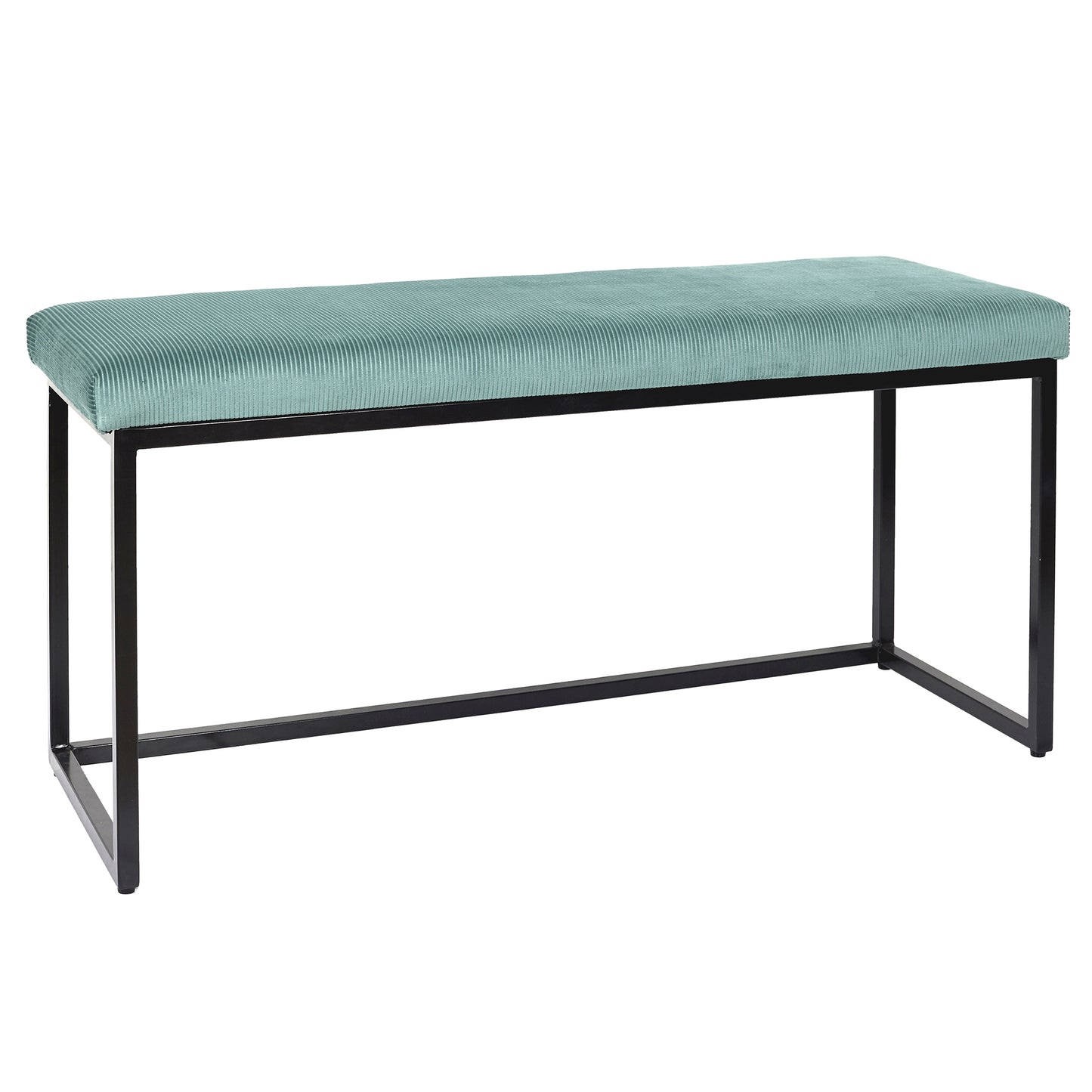 Banc Giulia Bleu Velours Cotele