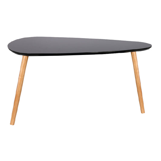 Table Gigogne Bois Galet Noir X2