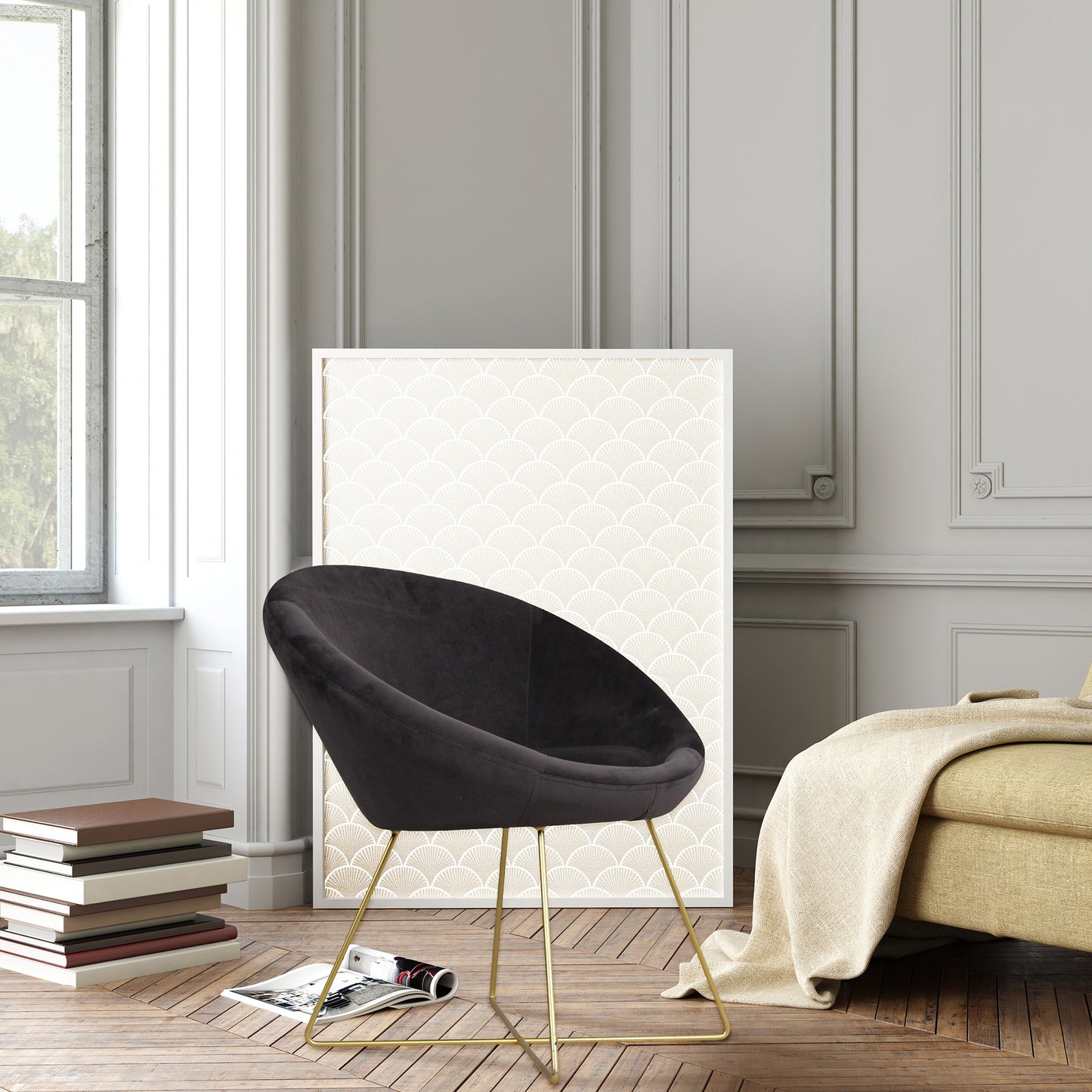 Fauteuil Karl Noir