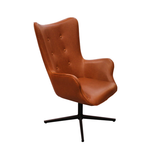 Fauteuil Helsinki Pu Marron