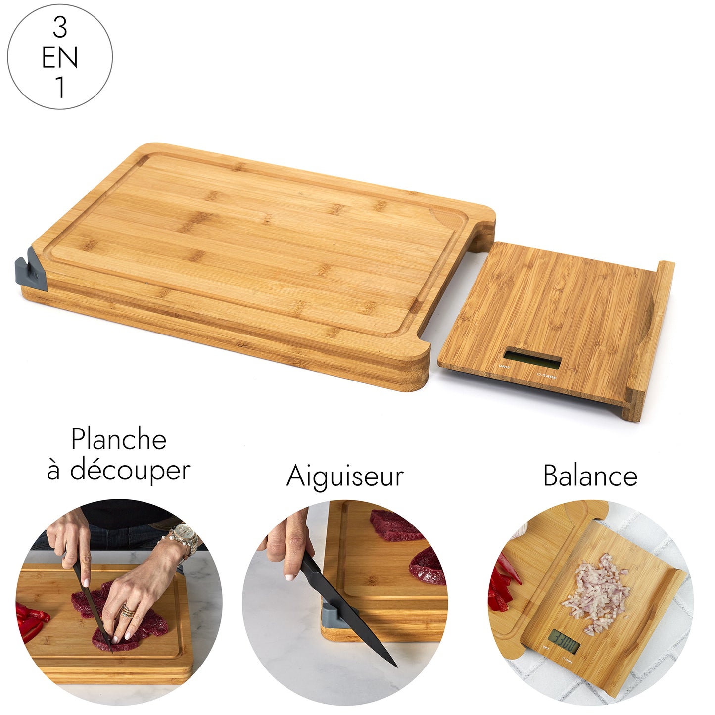 Planche A Decouper Avec Balance Et Aiguiseur