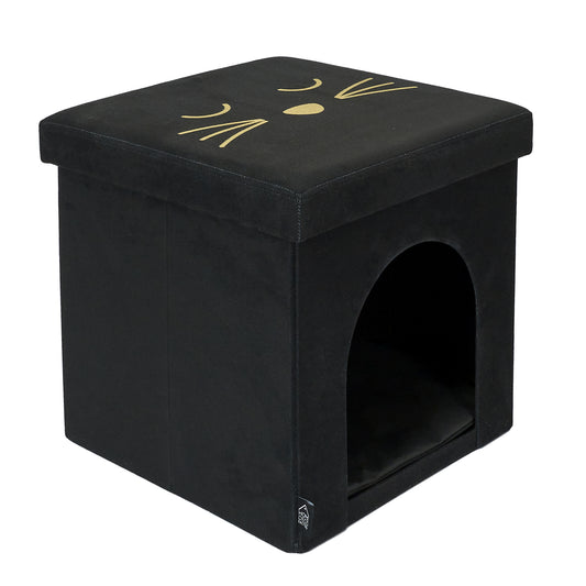 Pouf Pliable Niche Chat