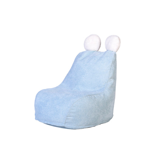 Fauteuil Poire Enfant Bleu Ted