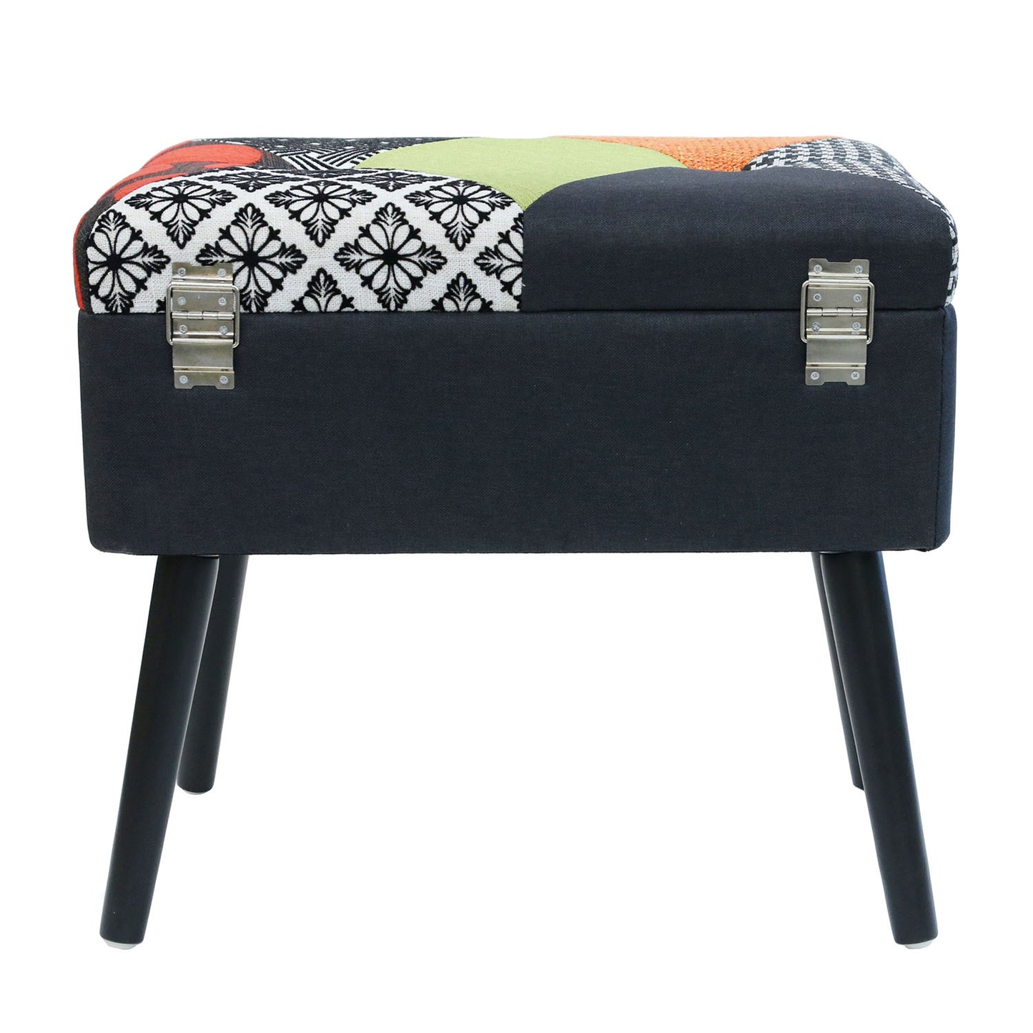 Tabouret Coffre Valise Patchwork