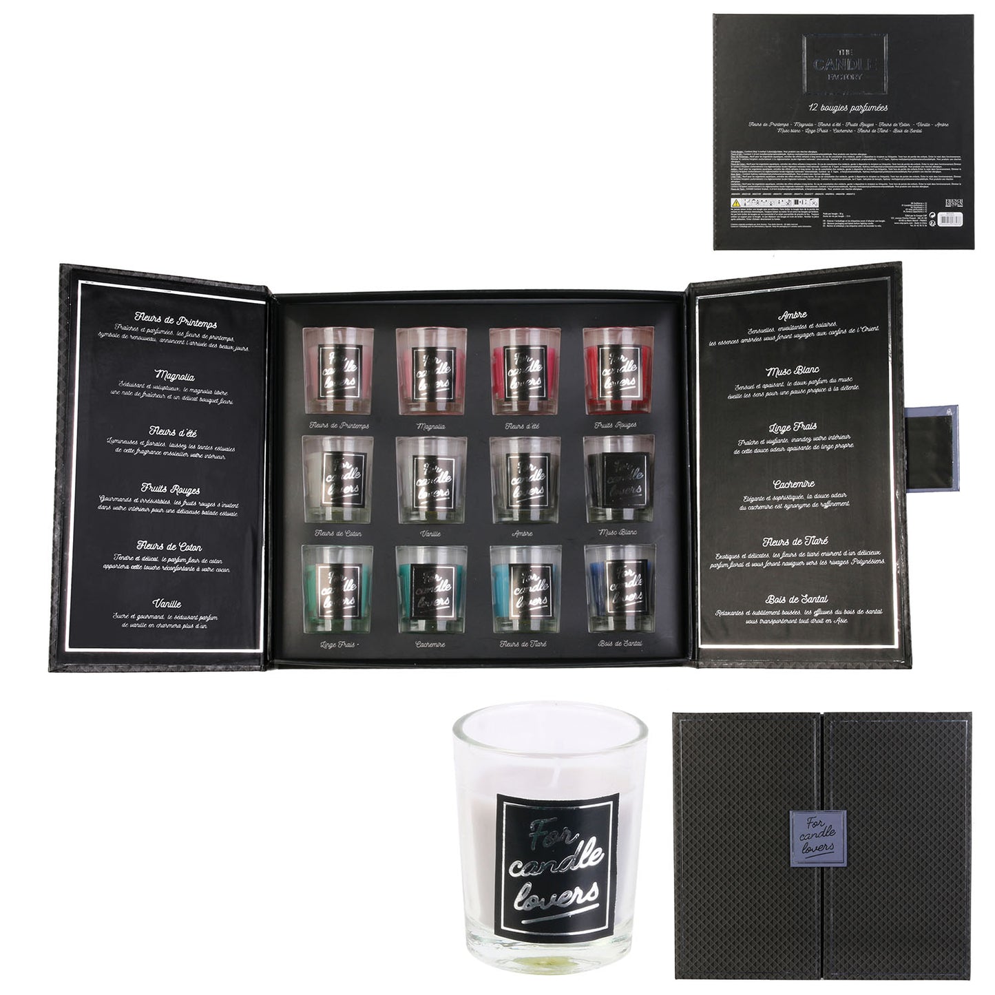 Bougie Parfumee X12 Coffret H5.5Cm