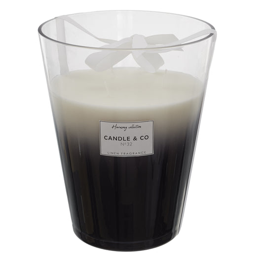 Bougie Parfumee Vase Noir Harmony H23Cm