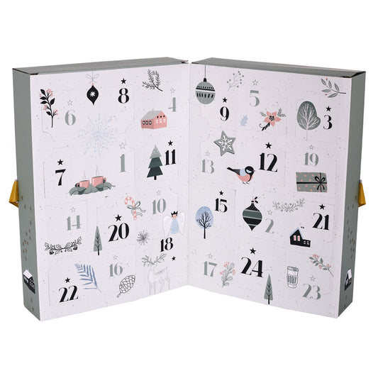 Bougie Parfumee X24 Calendrier Noel Nordique