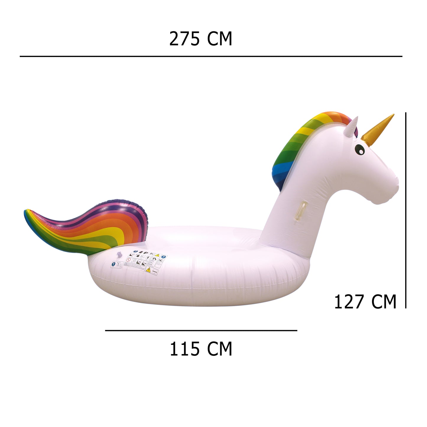 Bouee Gonflable Licorne Xl 275Cm