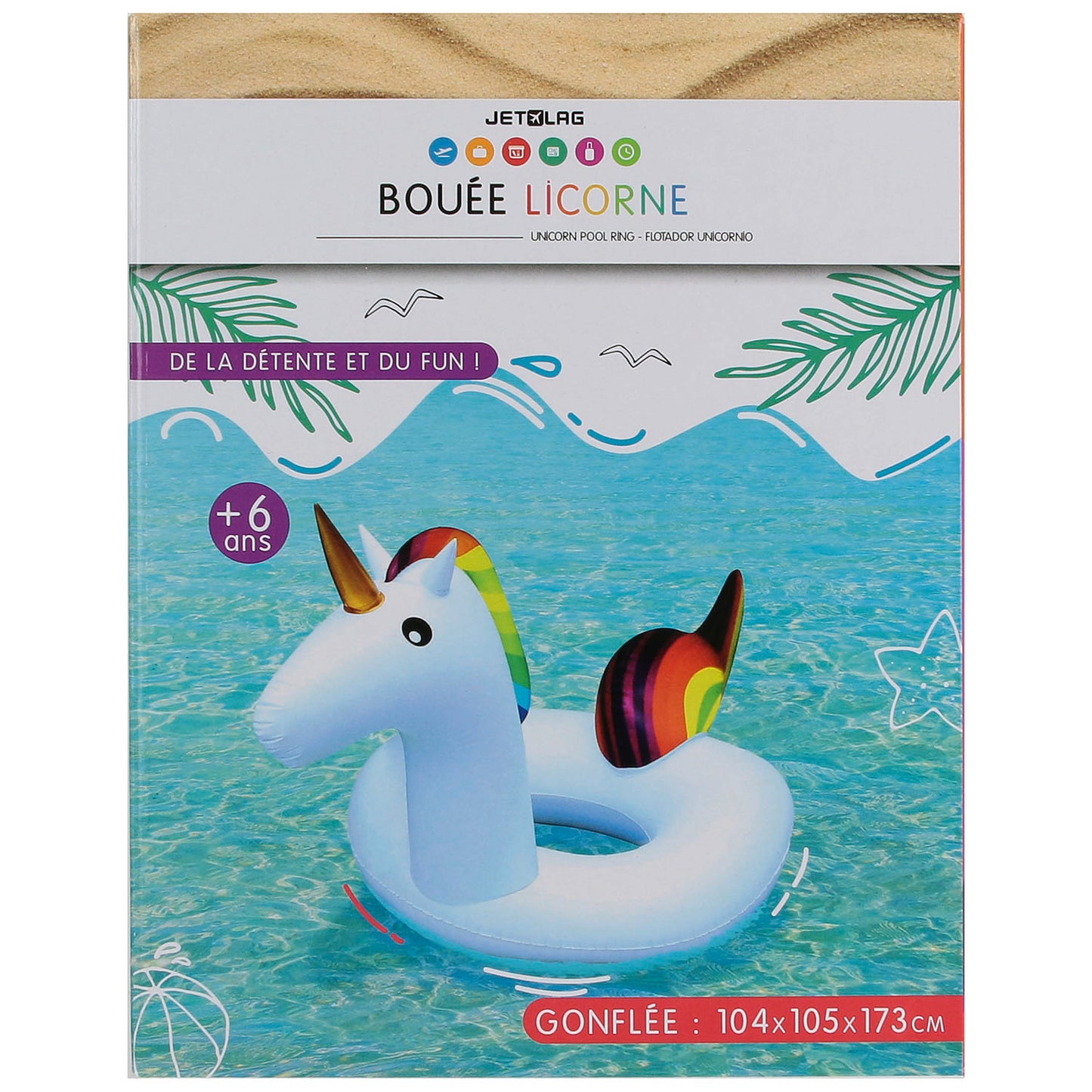 Bouee Gonflable Licorne 104Cm