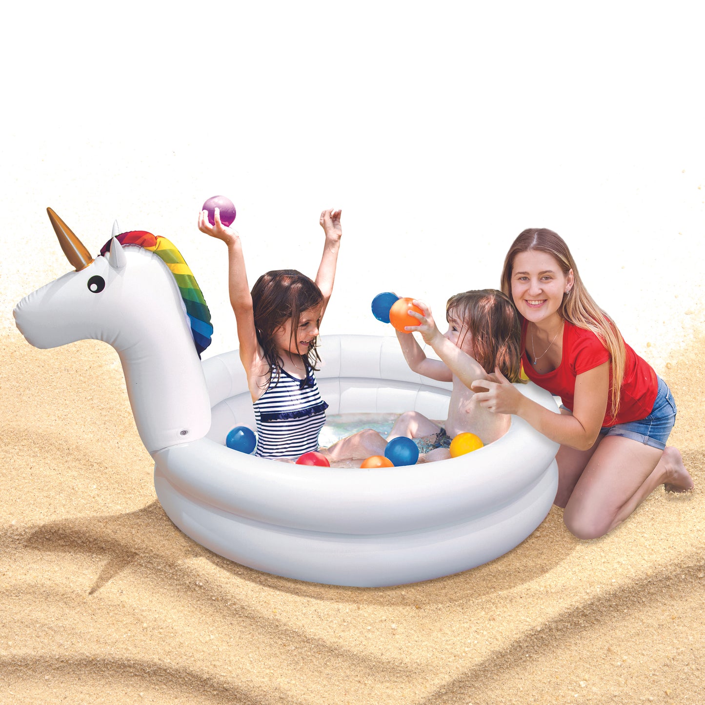 Piscinette Gonflable Licorne 130Cm