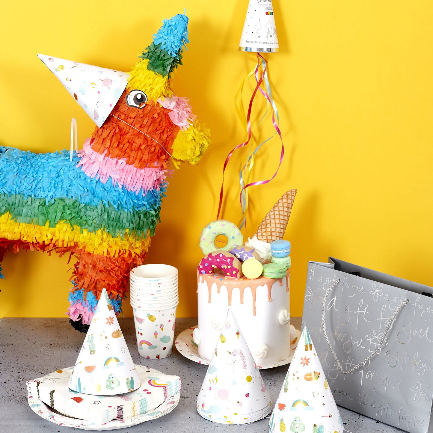 Pinata Lama Multicolore 40X13.5X55Cm