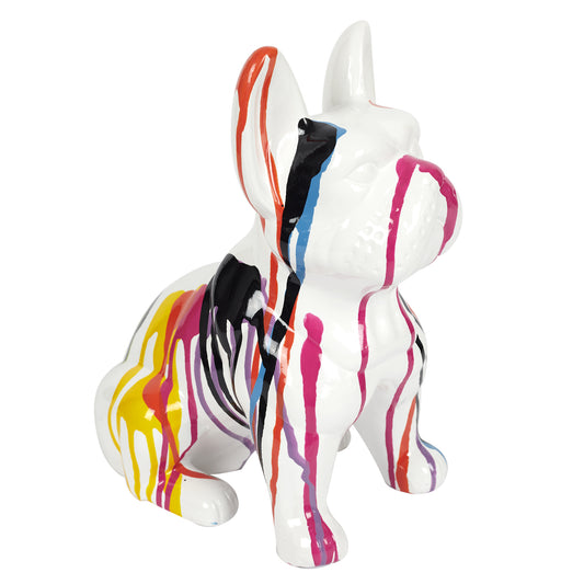 Bulldog Ceramique Coulures 30Cm