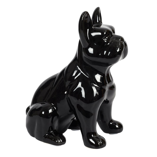 Bulldog Ceramique Noir 20Cm