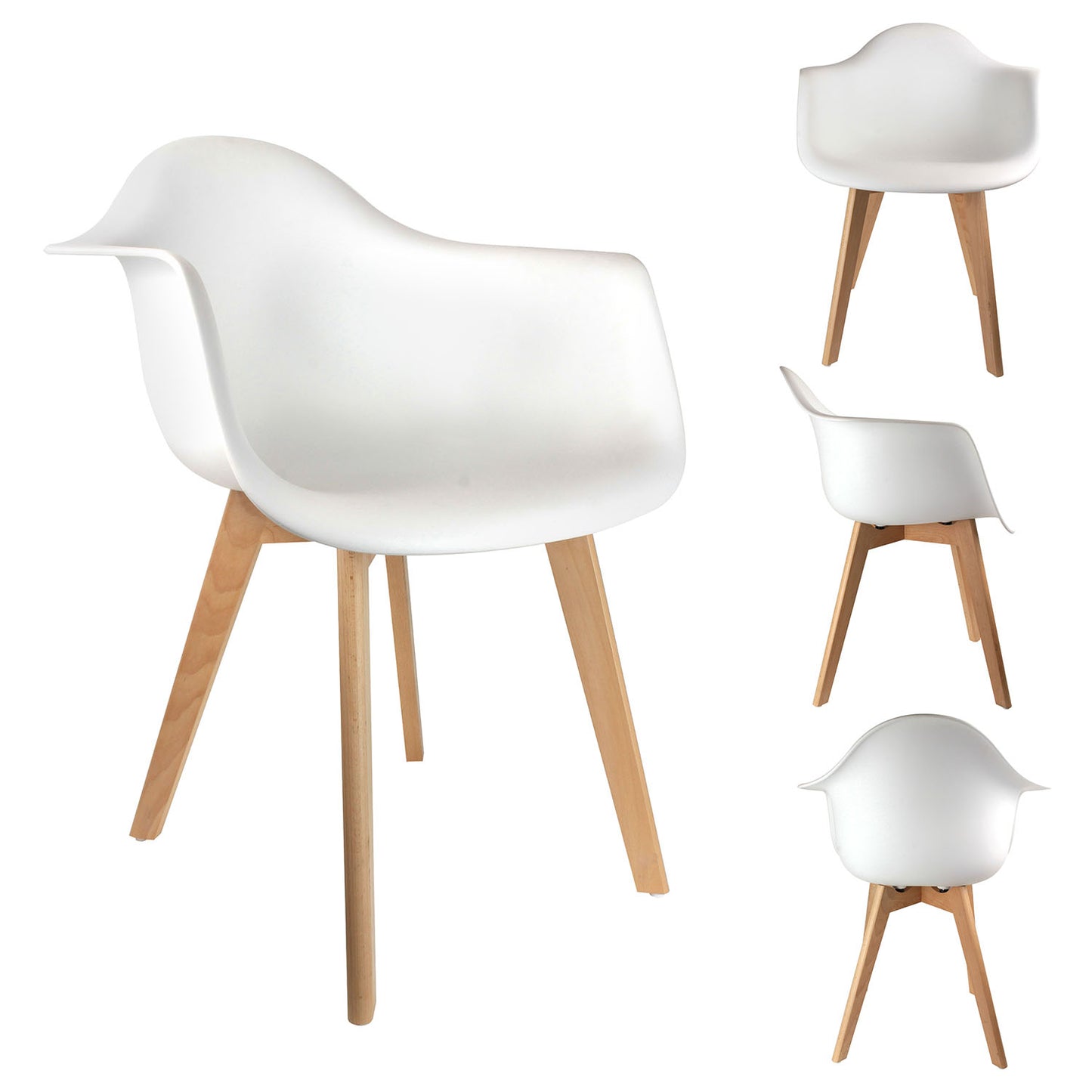 Fauteuil Scandinave Enfant Blanc