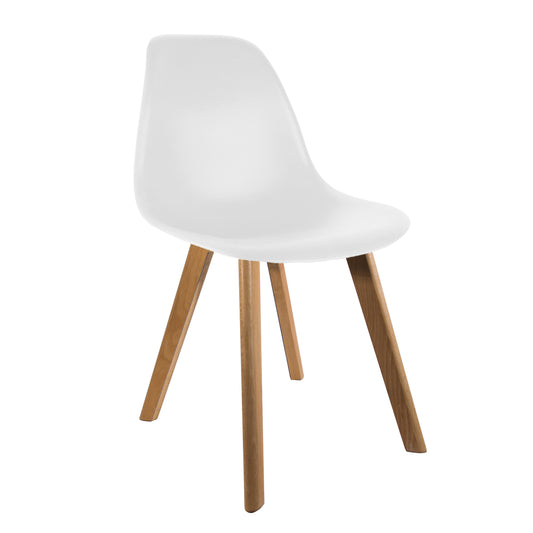 Chaise Scandinave Enfant Coque Pp Blanche