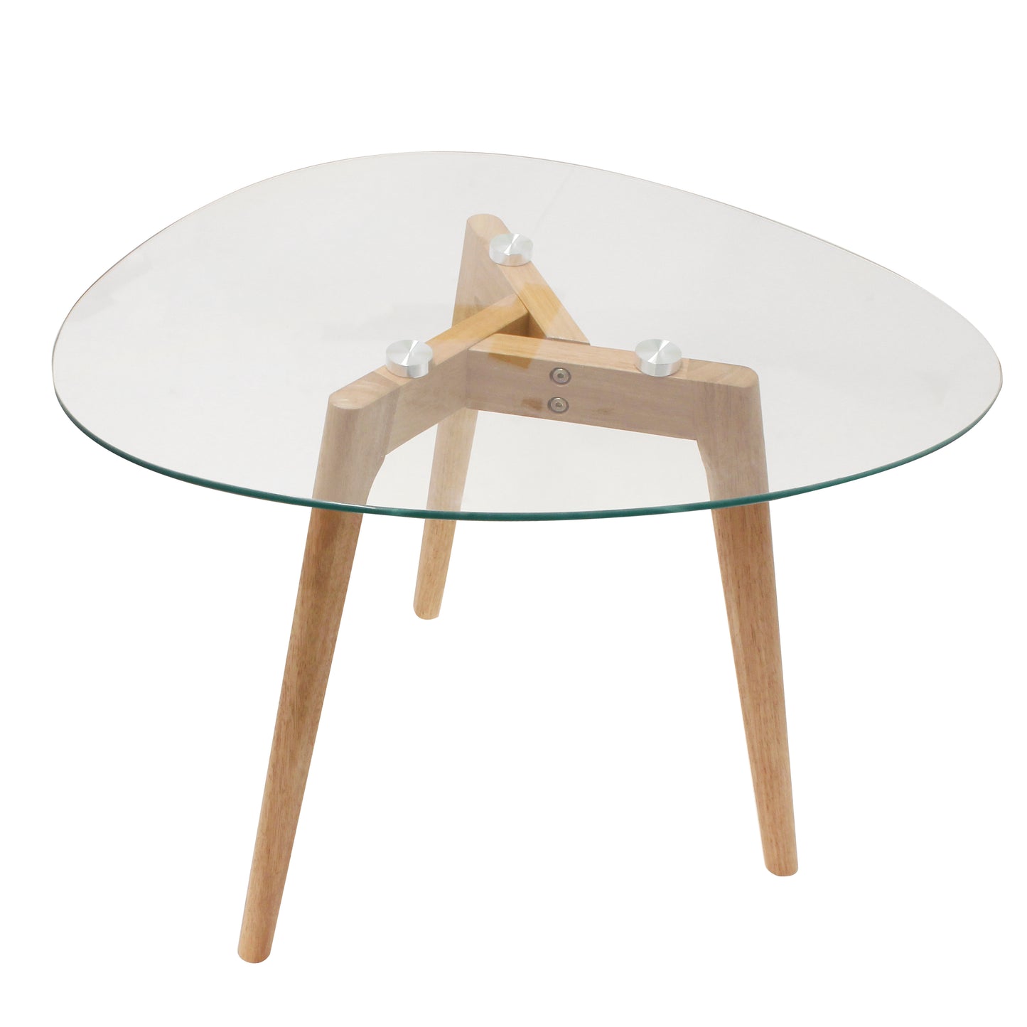 Table Gigogne En Verre Trempe Galet X2