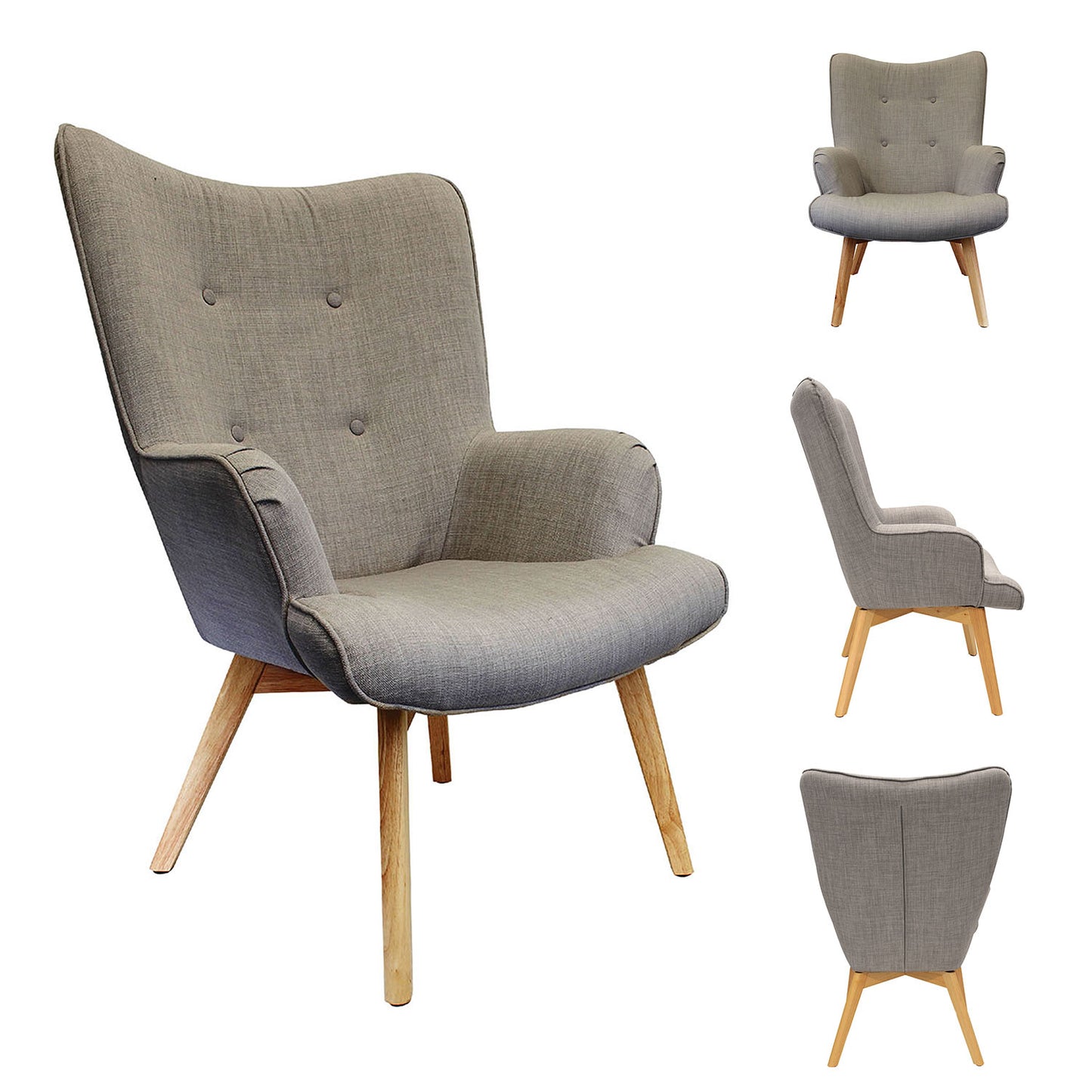 Fauteuil Helsinki Gris