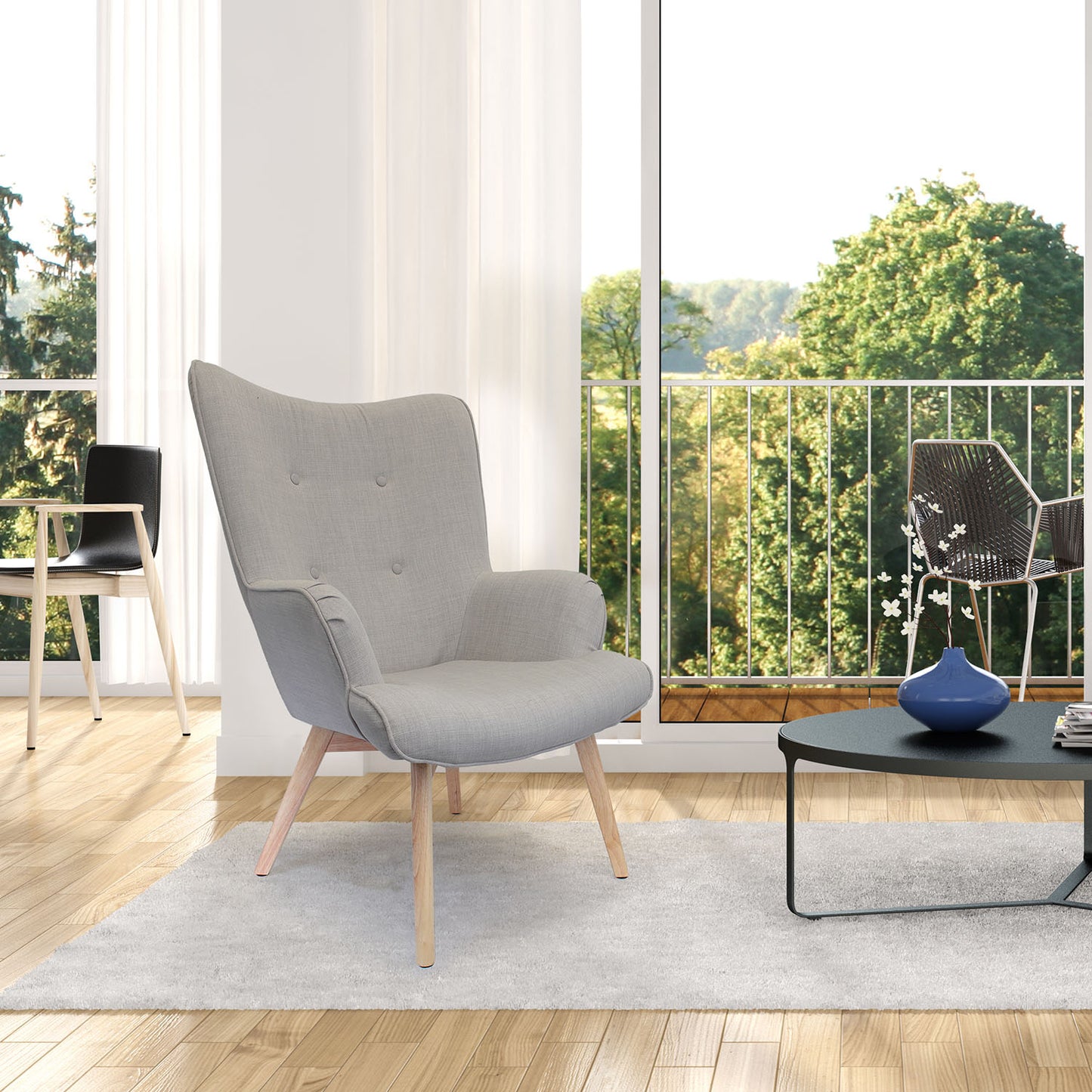 Fauteuil Helsinki Gris