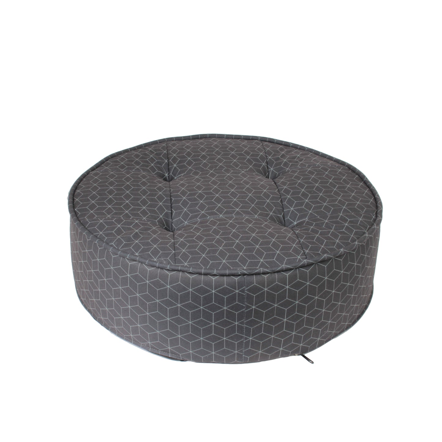 Coussin De Sol Rond Gris Fonce 50Cm