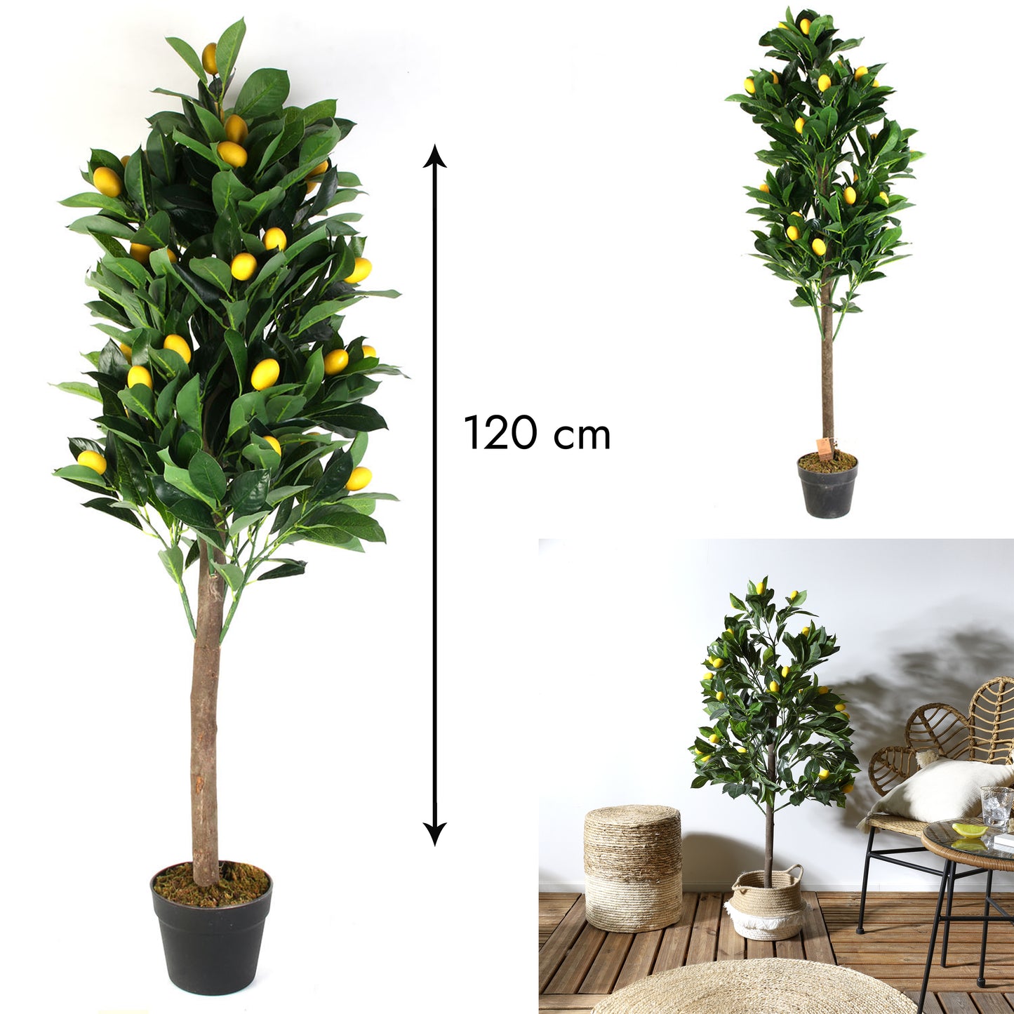 Plante Artificielle Citronnier 120C