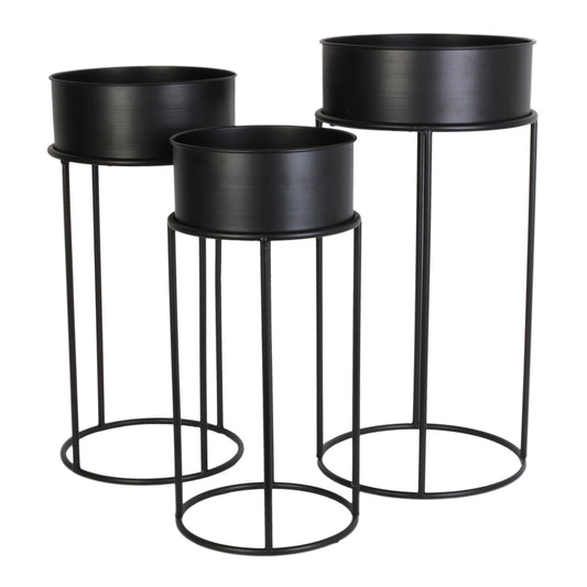 Porte Plantes Avec Cache Pot X3 Metal