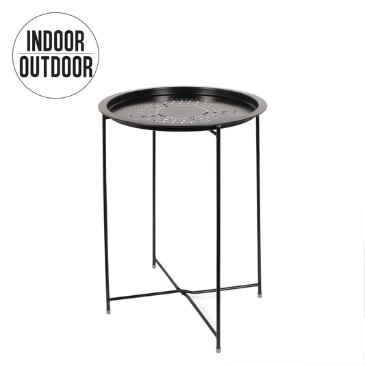 Table D Appoint Metal Noir 60X46X46Cm