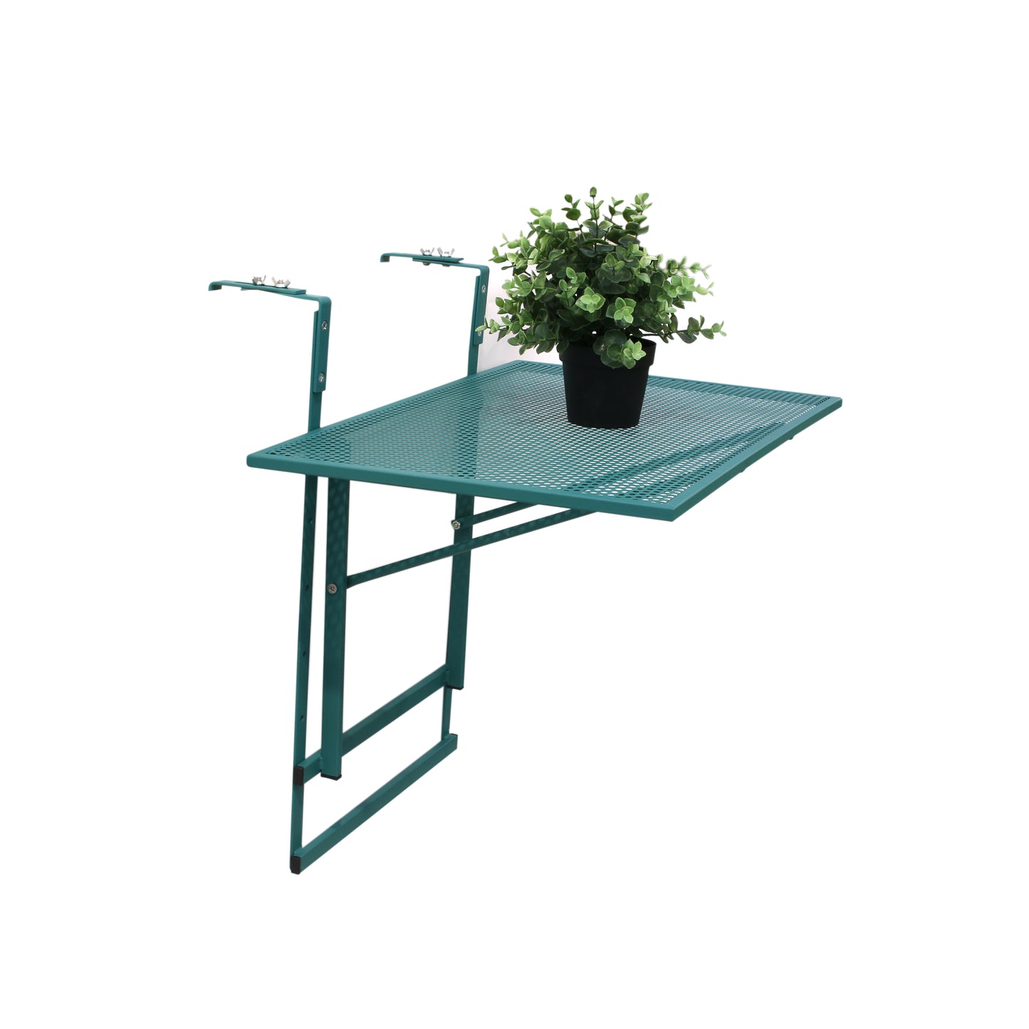 Table De Balcon Pliable Vert 60.5X40.5X50Cm