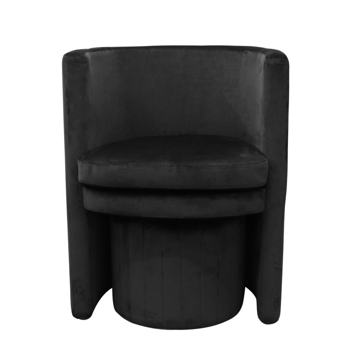 Fauteuil Cabriolet Velours Noir