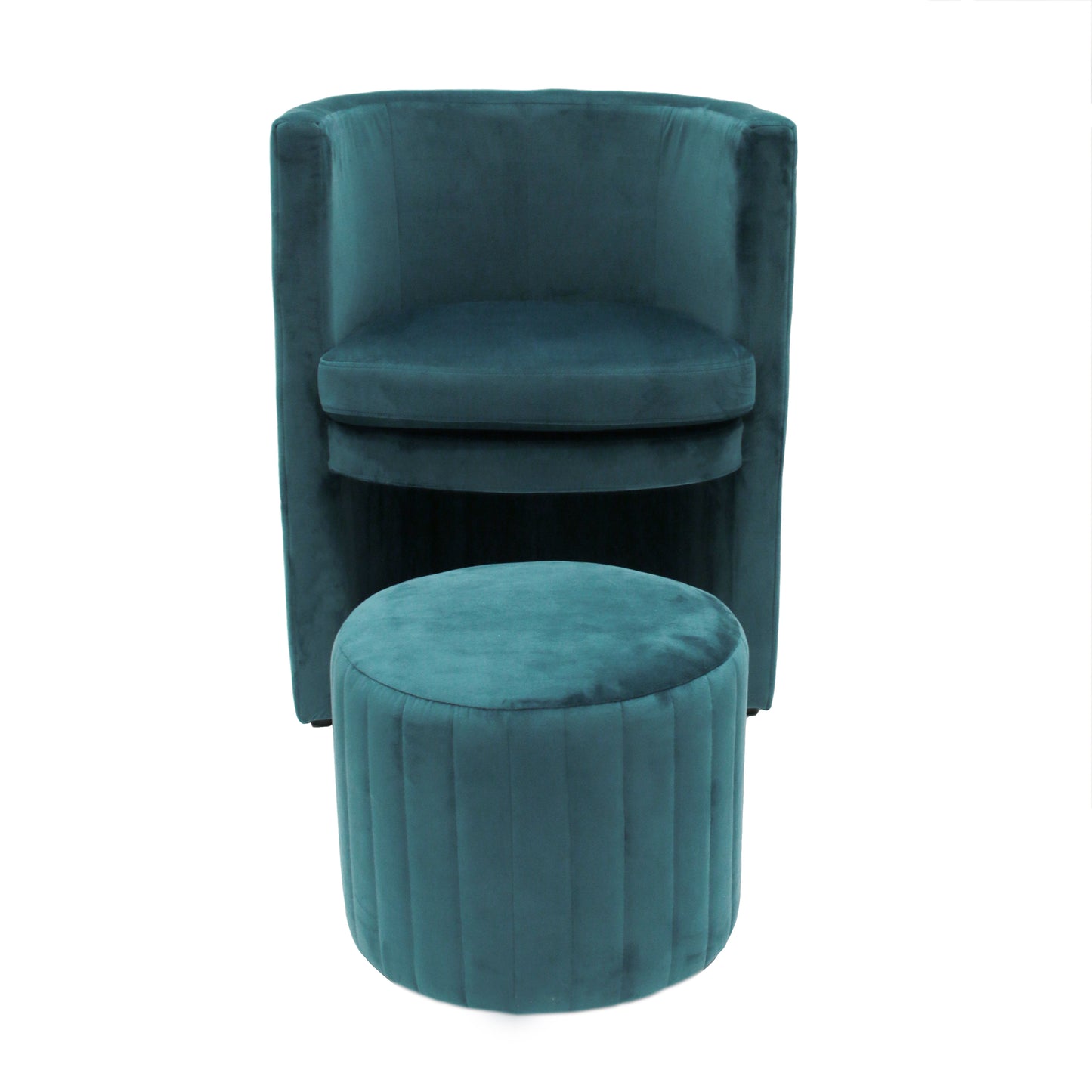 Fauteuil Cabriolet Velours Bleu