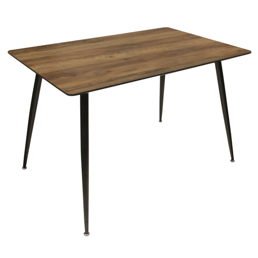 Table De Repas Imitation Bois 115X75X75Cm