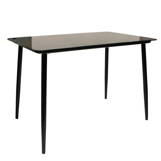 Table De Repas En Verre Noir 110X70Cm