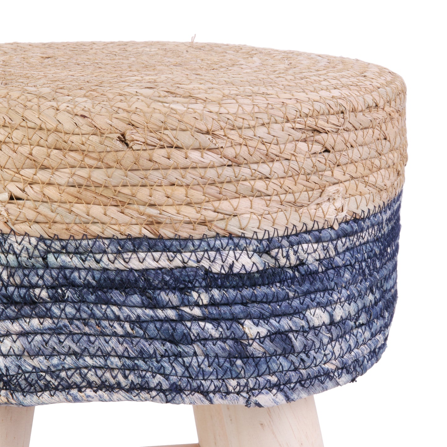 Tabouret Tresse Bleu