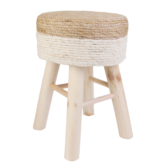 Tabouret Tresse Beige