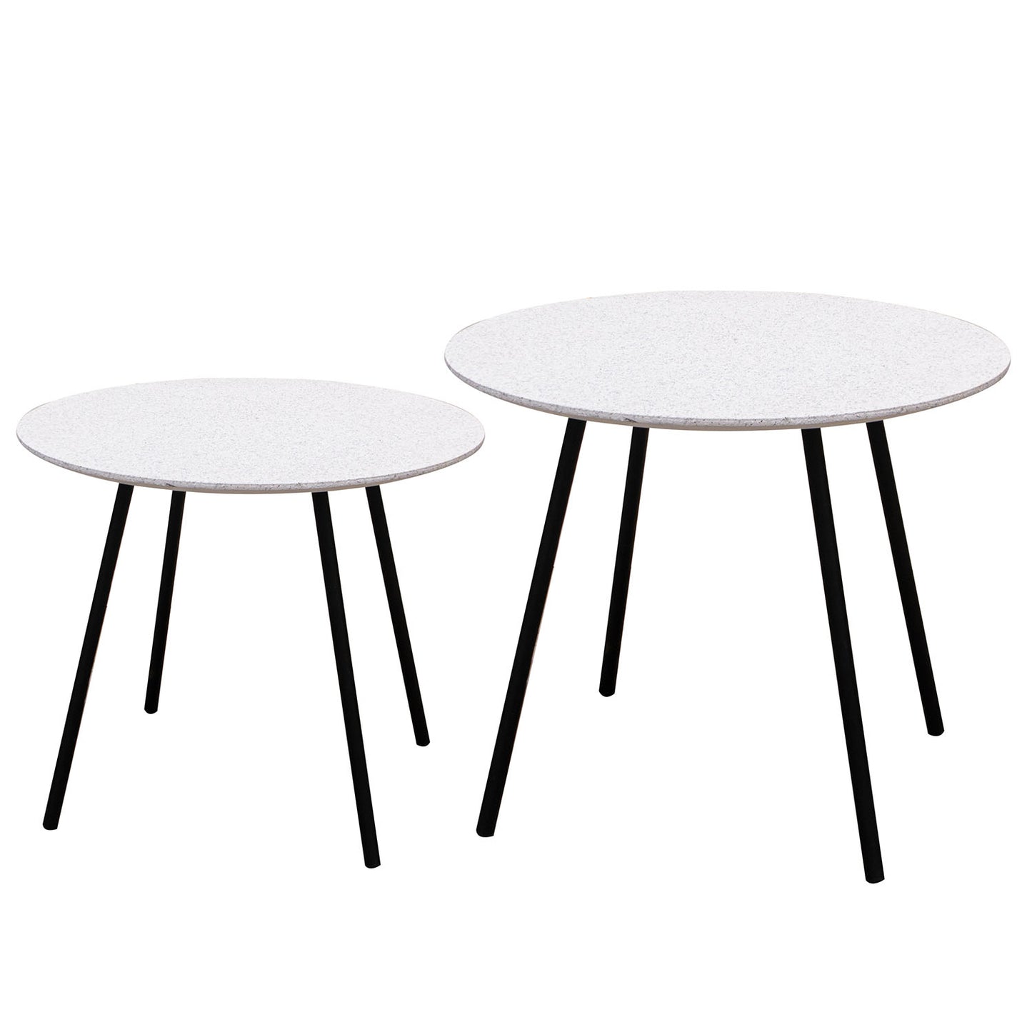 Table Effet Granit Blanc X2 Pluton