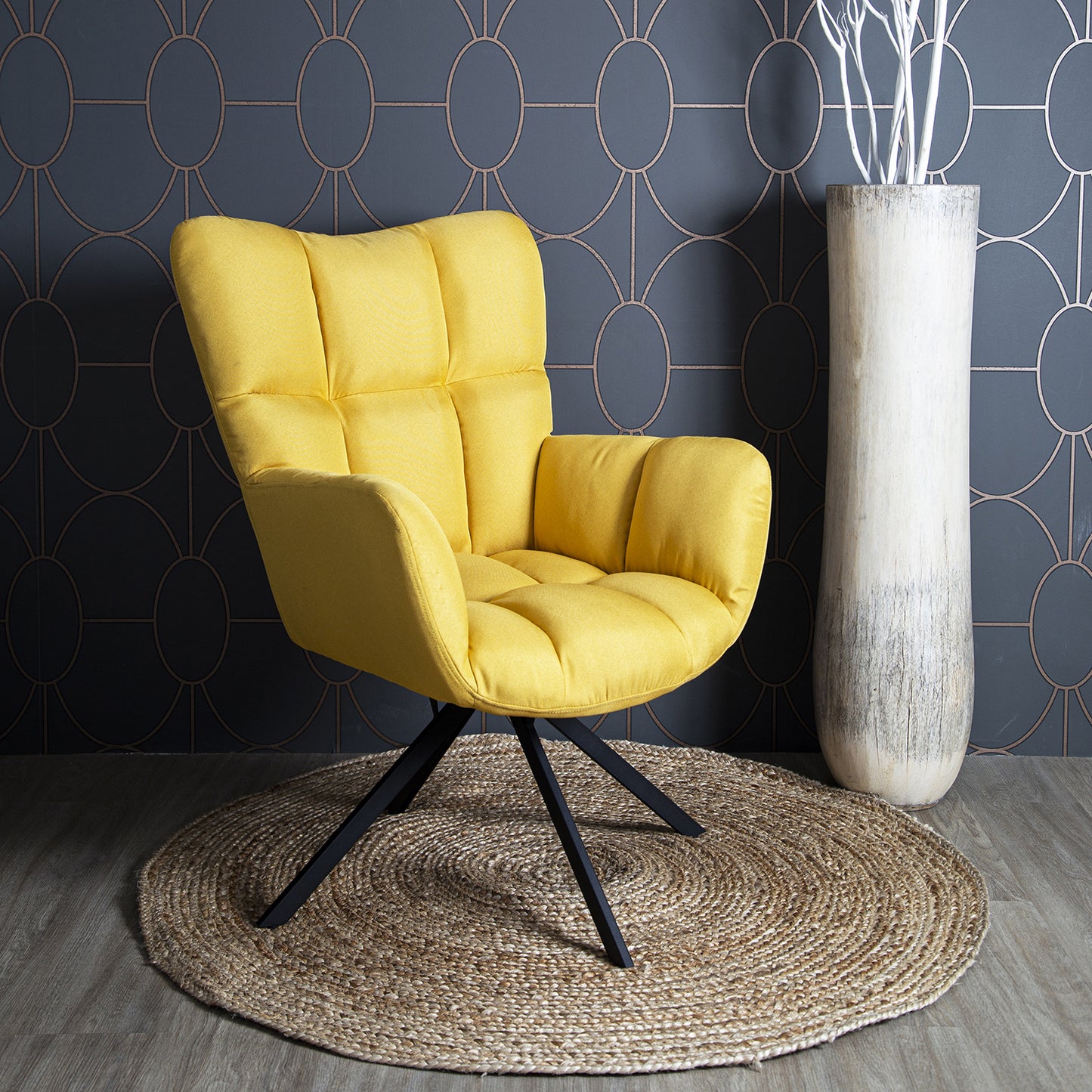 Fauteuil Pivotant Washington Jaune