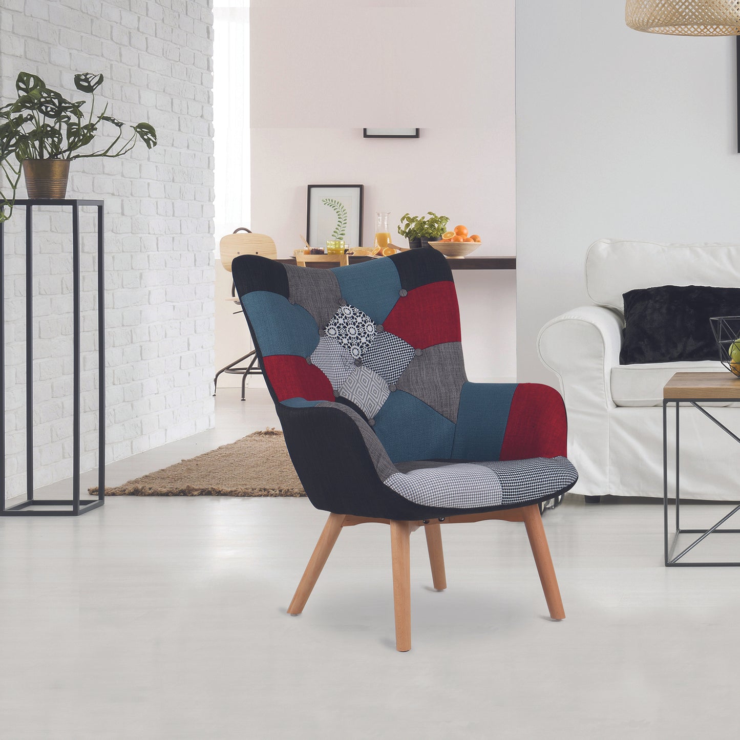 Fauteuil Milano Patchwork