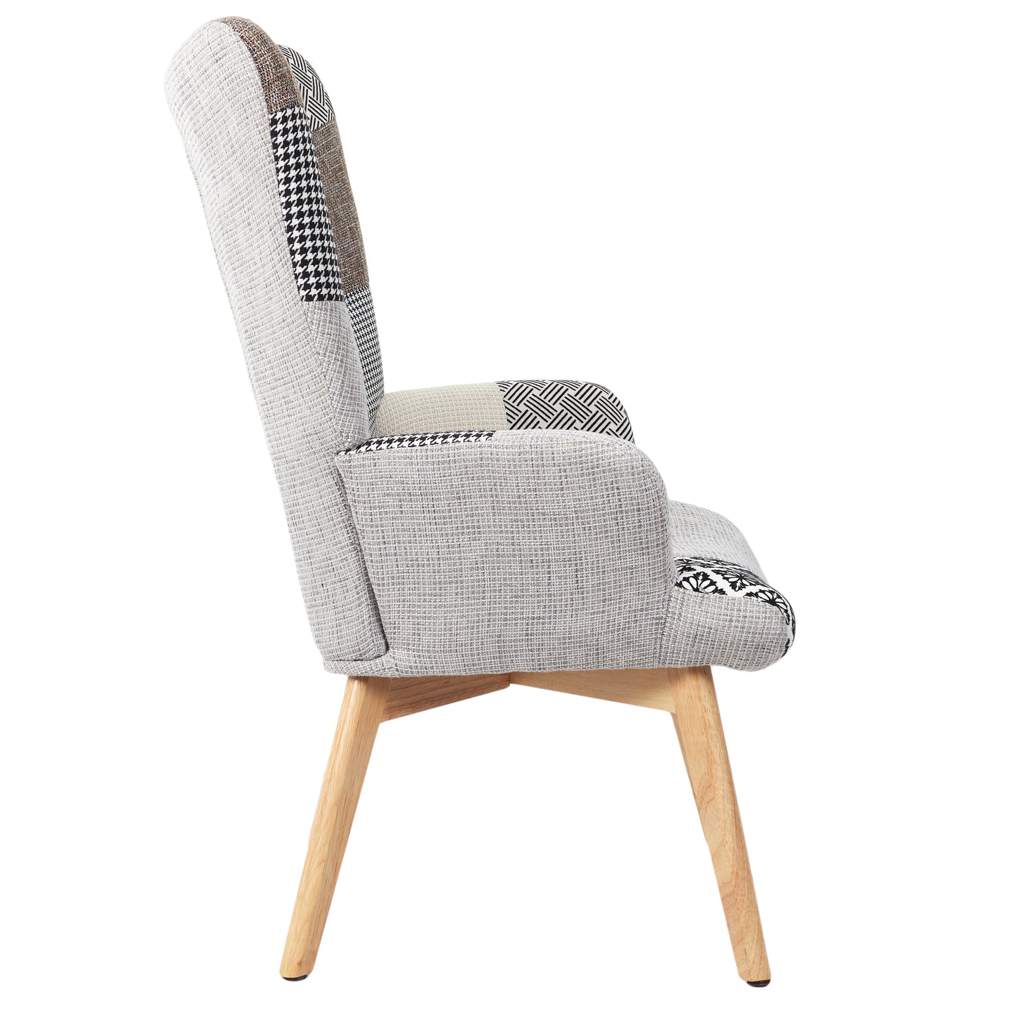 Fauteuil Helsinki Patchwork Gris