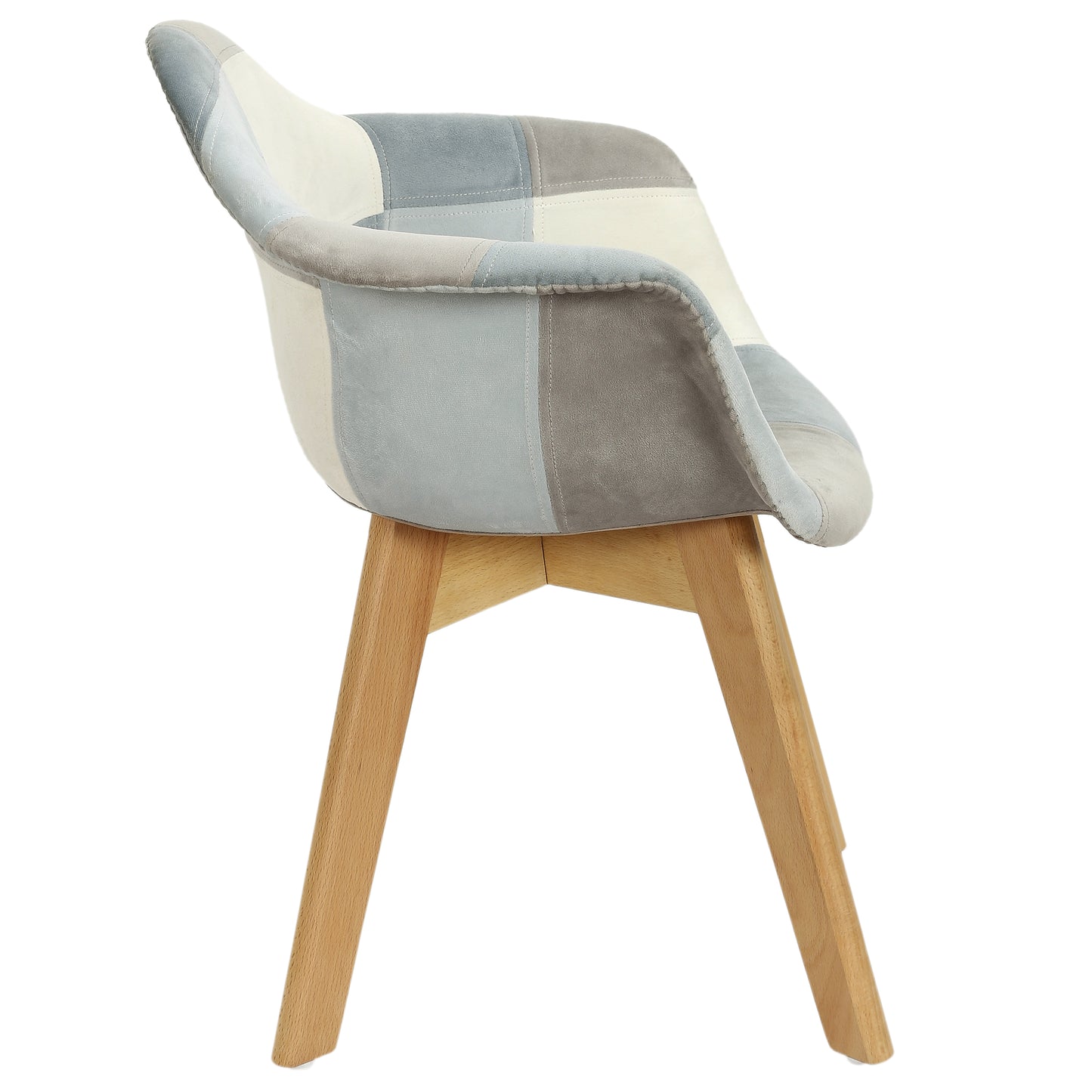 Fauteuil Patchwork Enfant Leonie Bleu