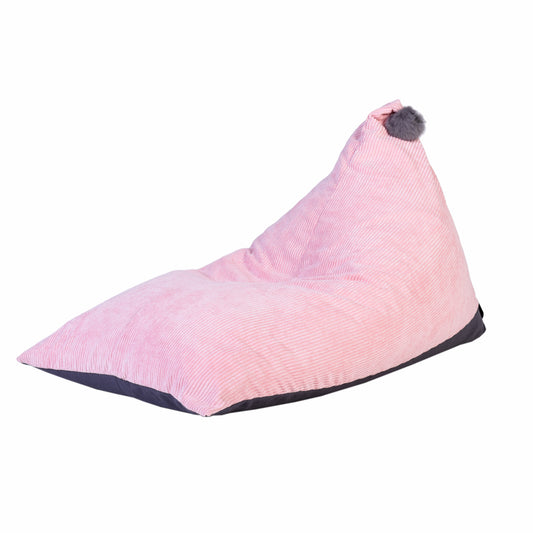 Pouf Velours Cotele Rose Malo