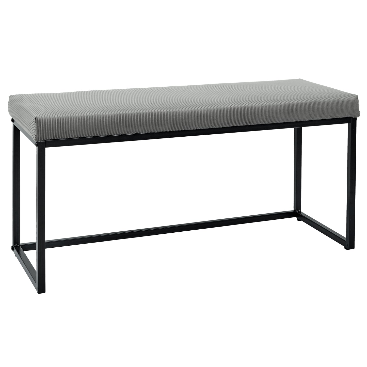 Banc Giulia Gris Velours Cotele