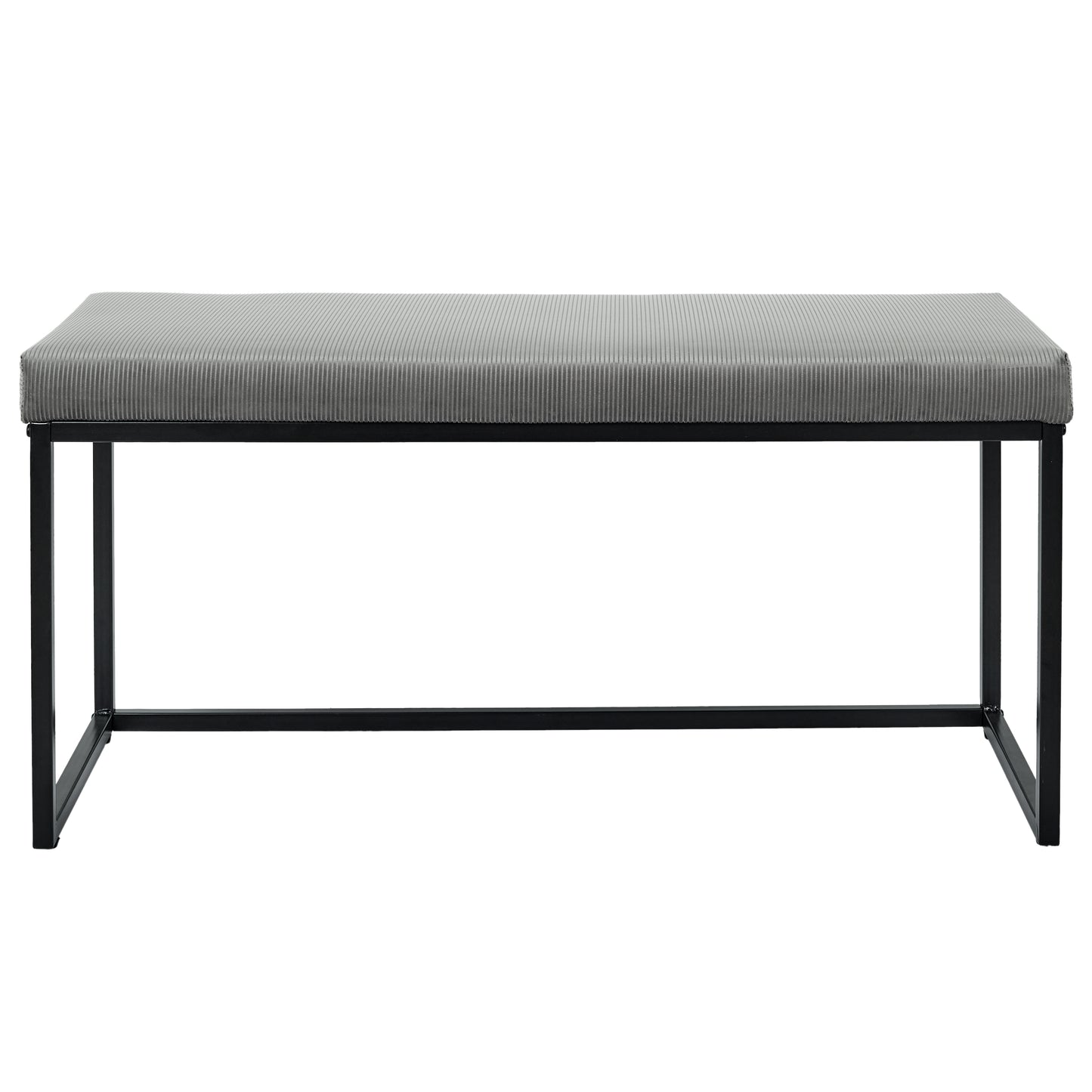 Banc Giulia Gris Velours Cotele