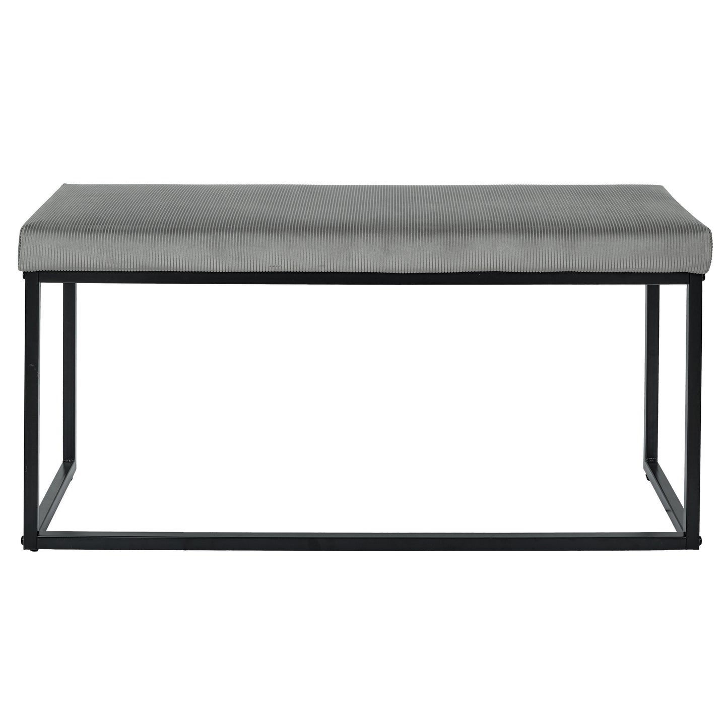 Banc Giulia Gris Velours Cotele