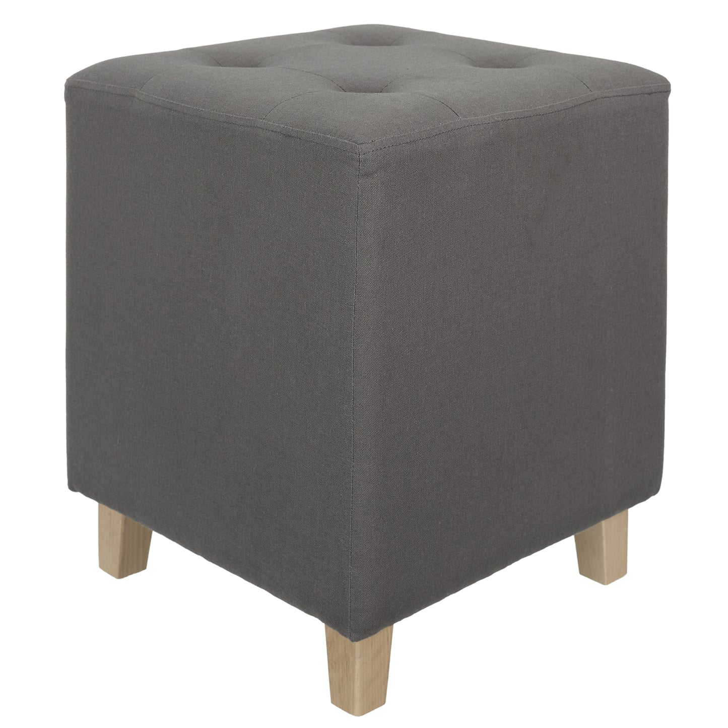 Pouf Carre Hippolyte Gris