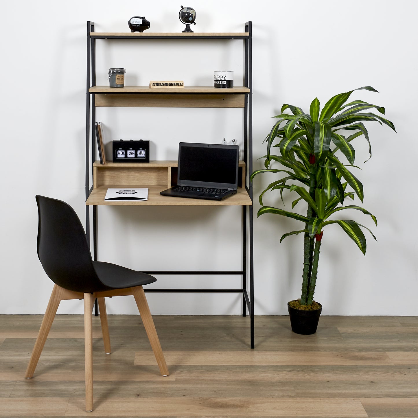 Bureau Etagere Zack Noir