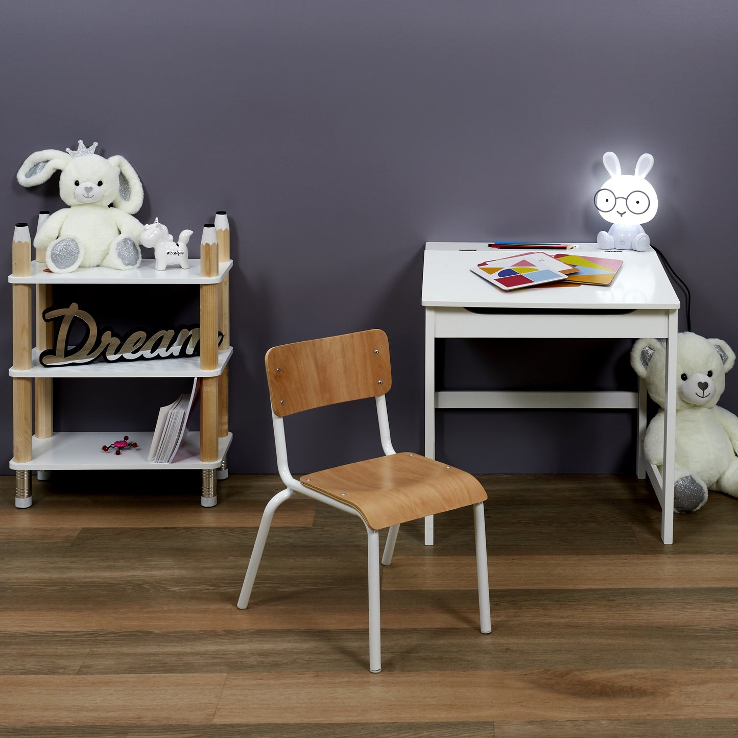 Chaise Ecolier Enfant Blanc